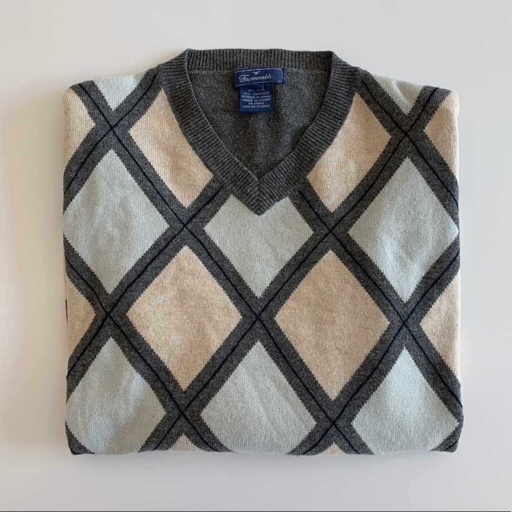 Faconnable Argyle Sweater